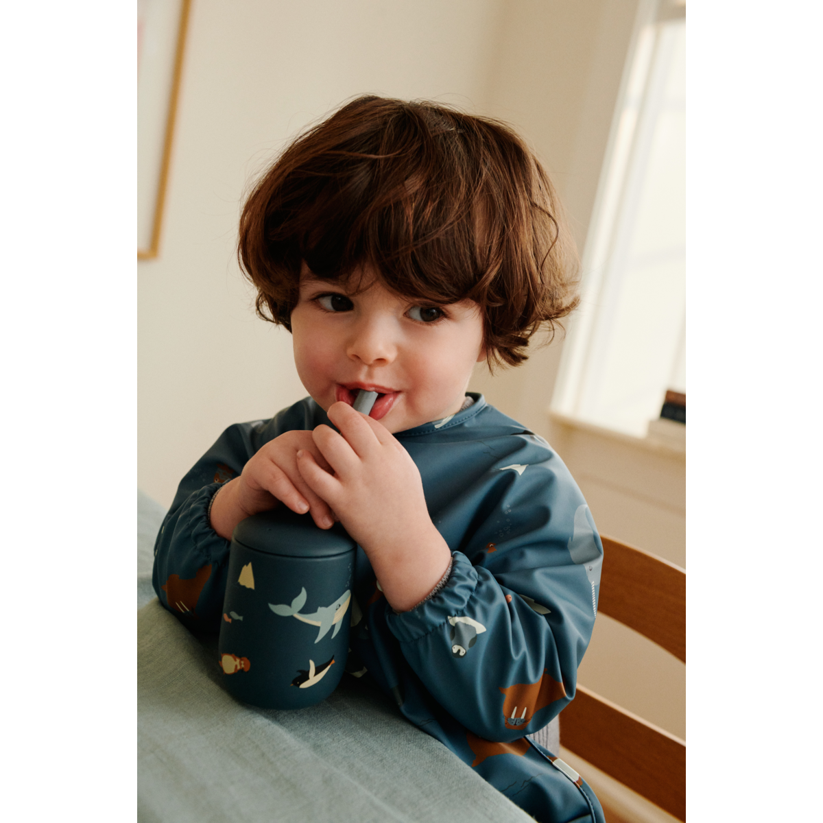 Liewood Tasse à Bec à Imprimé ELLIS - Arctic Sea / Ocean view - Gobelet