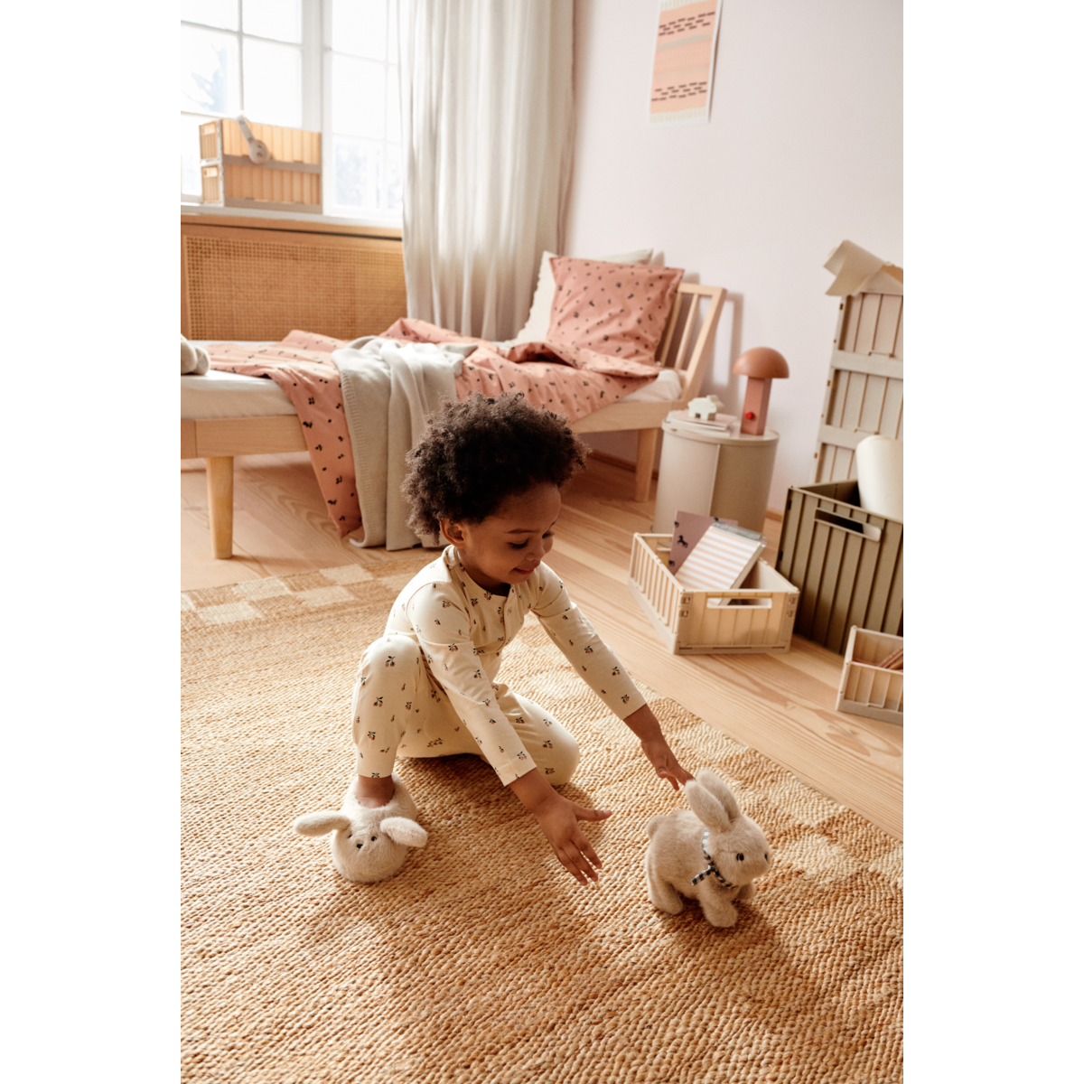 Liewood Combinaison Pyjama à Imprimé BIRK - Peach mini / Sea shell - Combinaison de pyjama