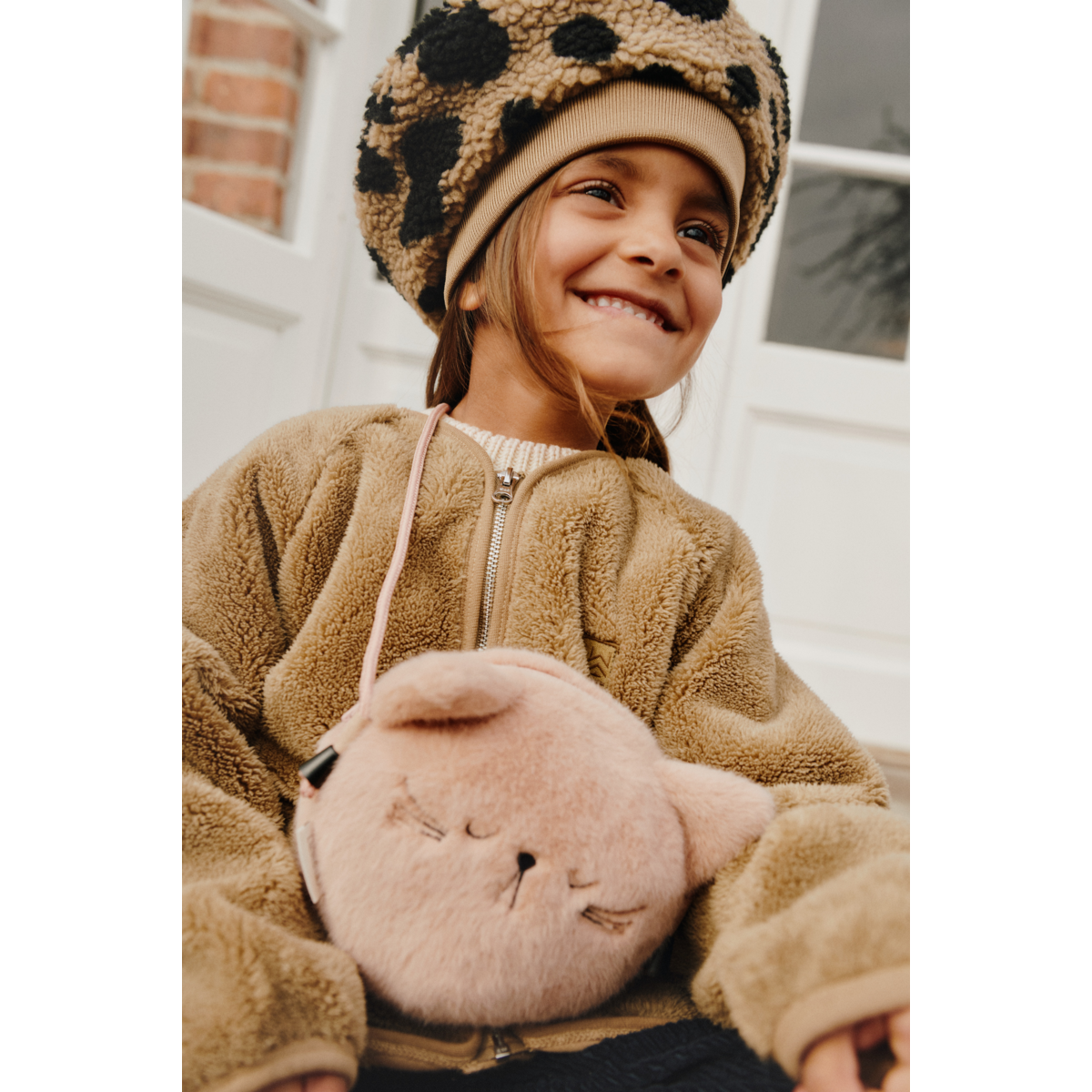 Liewood Poplar Pile Beret - Mega leo / Oat mix - HATS/CAP