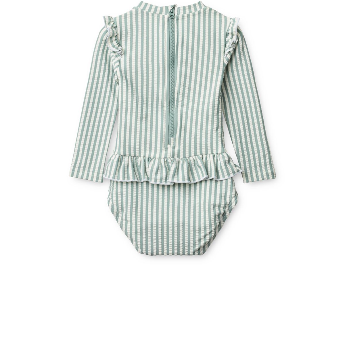 Liewood Maillot de bain bébé en tissu gaufré SILLE - Y/D stripe Peppermint / Creme de la creme - Maillot de bain