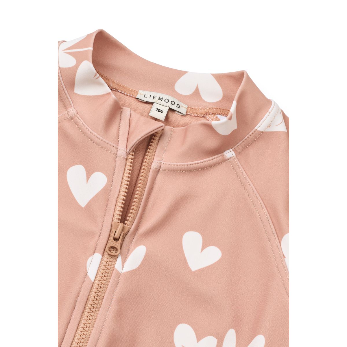 Liewood Combinaison Bain à Manches Longues MAX - Sweethearts / Pale tuscany - Maillot de bain