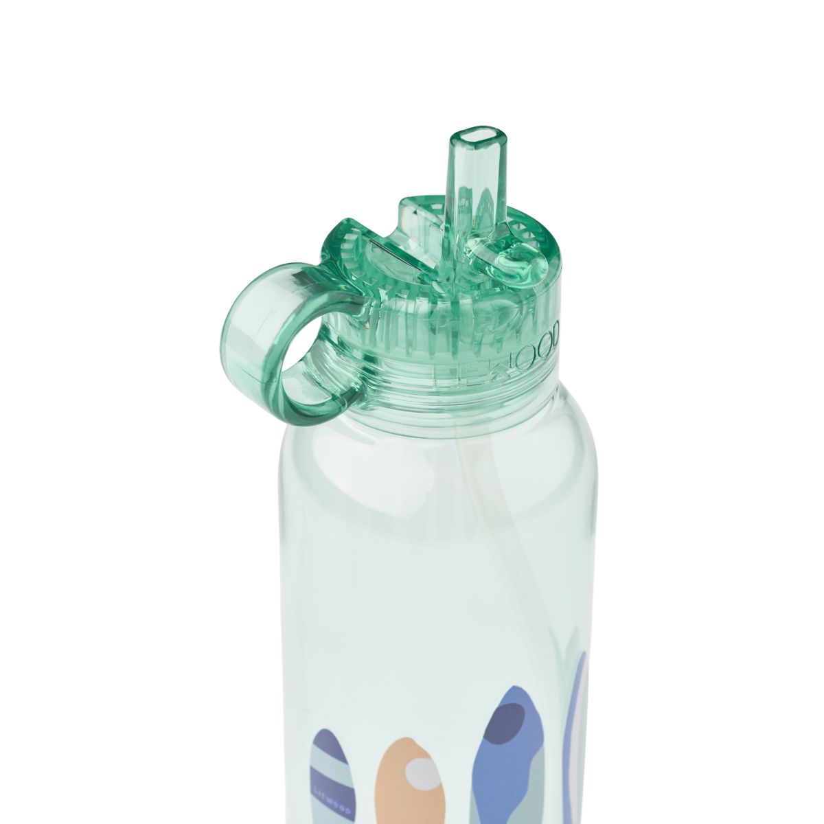 Liewood Bouteille d'Eau en Tritan YANG 500 ml - Boards / Light peppermint - Goude eau