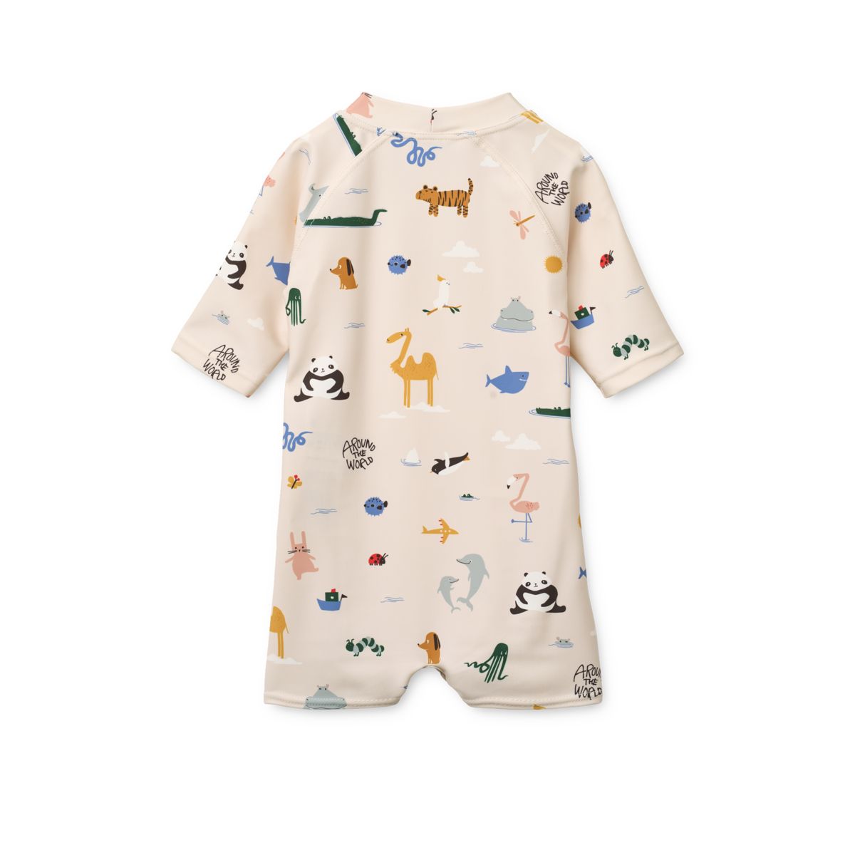 Liewood Thor Baby Swim Jumpsuit - Around the world / Sandy - SWIMSUIT