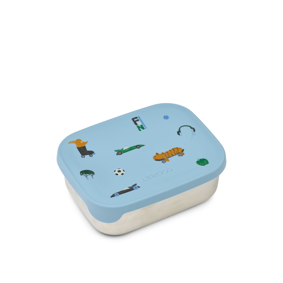 Liewood ARTHUR Steel Lunchbox - Fun / Beach blue - LUNCHBOX