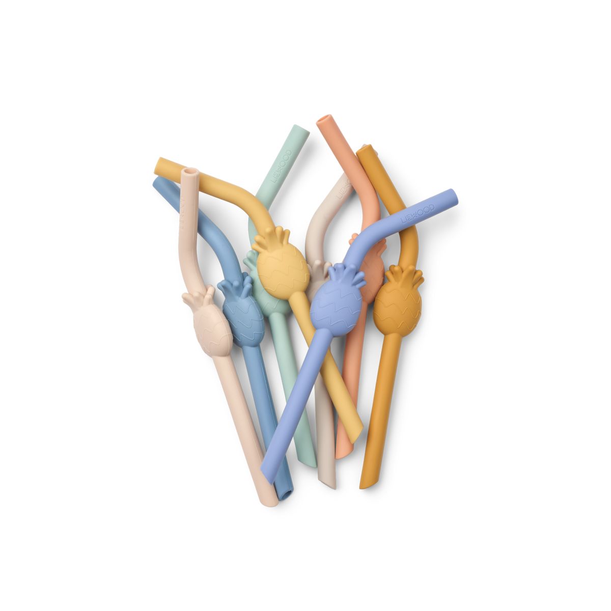 Pailles Ananas Carlson Lot De 8 - Sandy multi mix