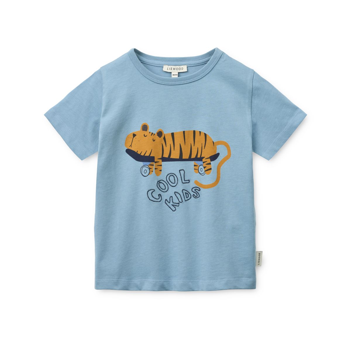 Liewood Apia short-sleeve t-shirt - Tiger / Beach blue - TSHIRT