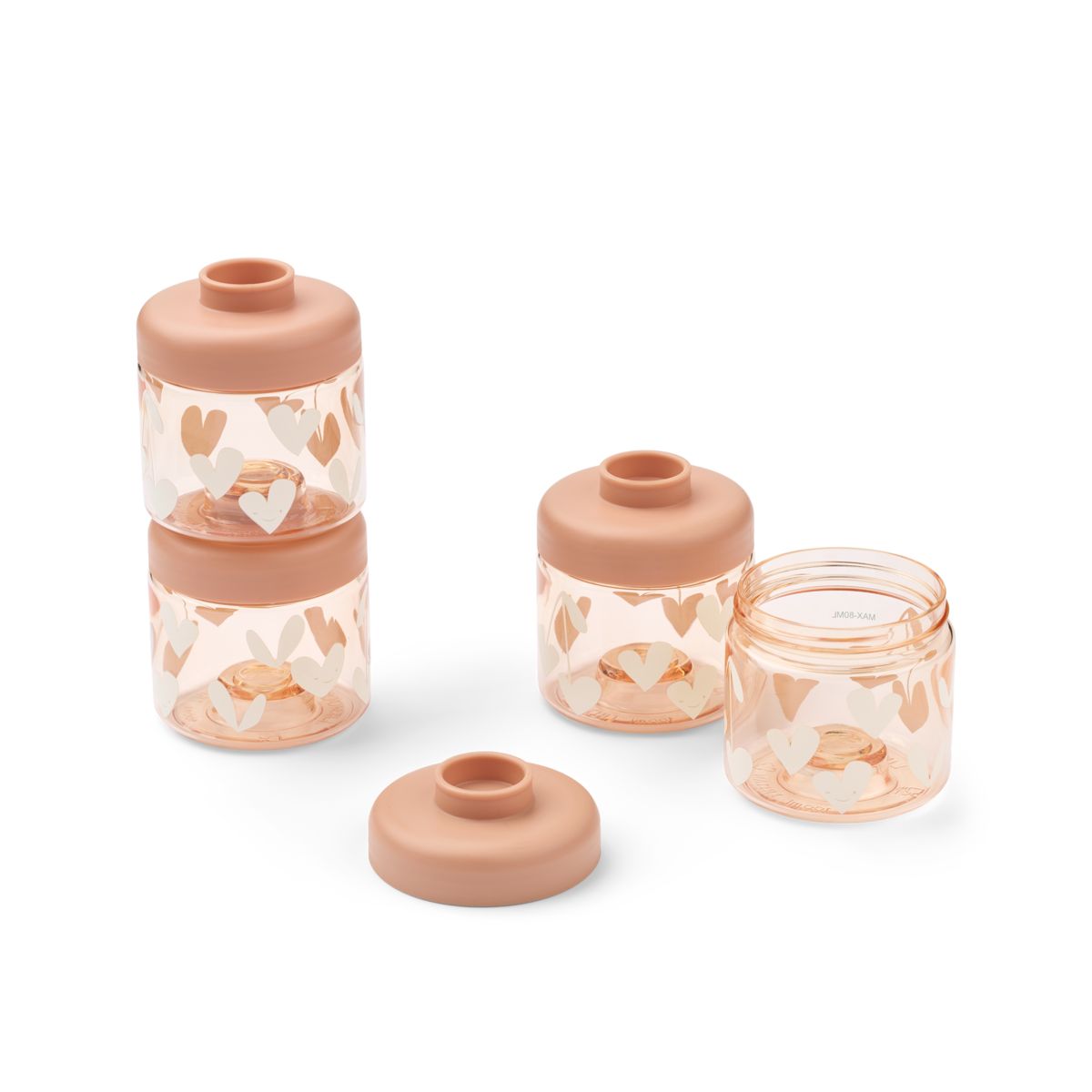 Liewood Boîtes Alimentaires pour Bébé DOMINIQUE - Sweethearts / Pale tuscany - Boïte à goûter