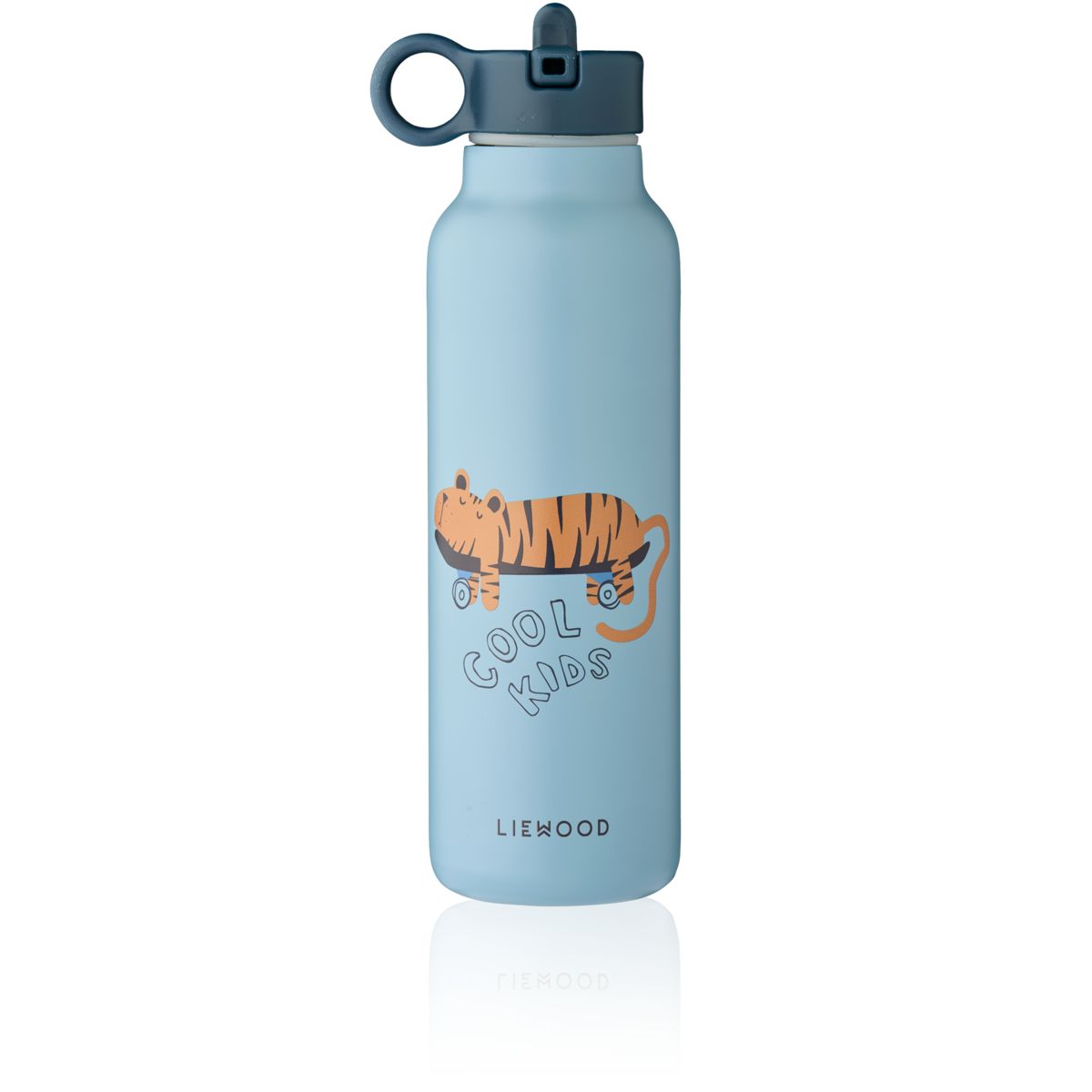 Liewood Gourde FALK 500 ml - Tiger / Beach blue - Goude eau