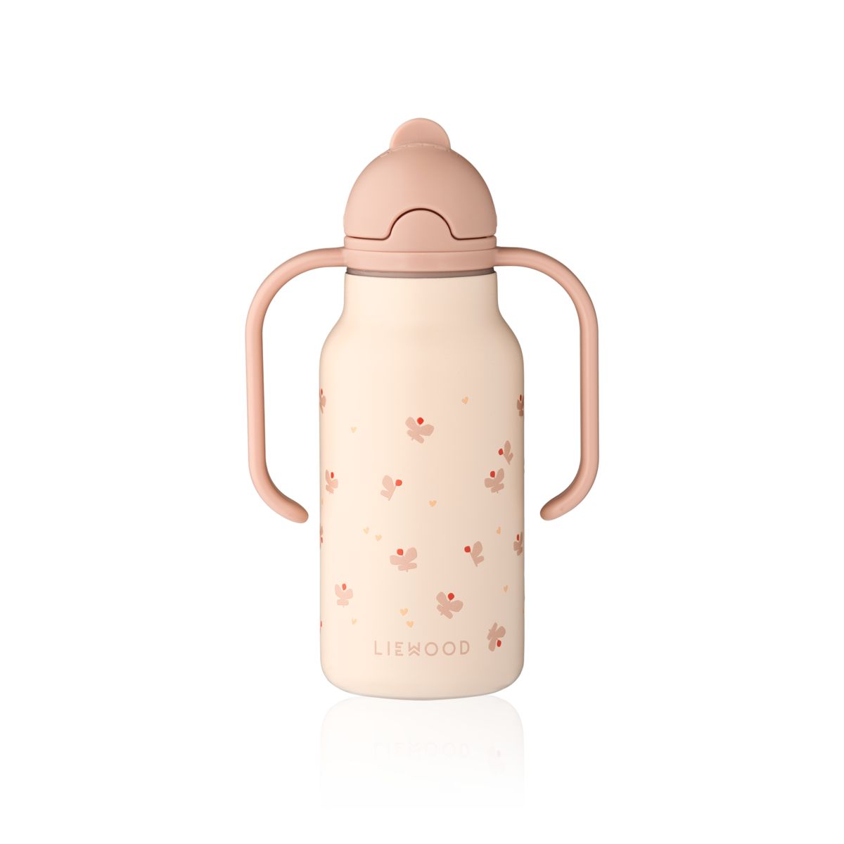 Liewood Bouteille d'eau en acier KIMMIE 250 ml - Mini Butterfly / Apple blossom - Goude eau