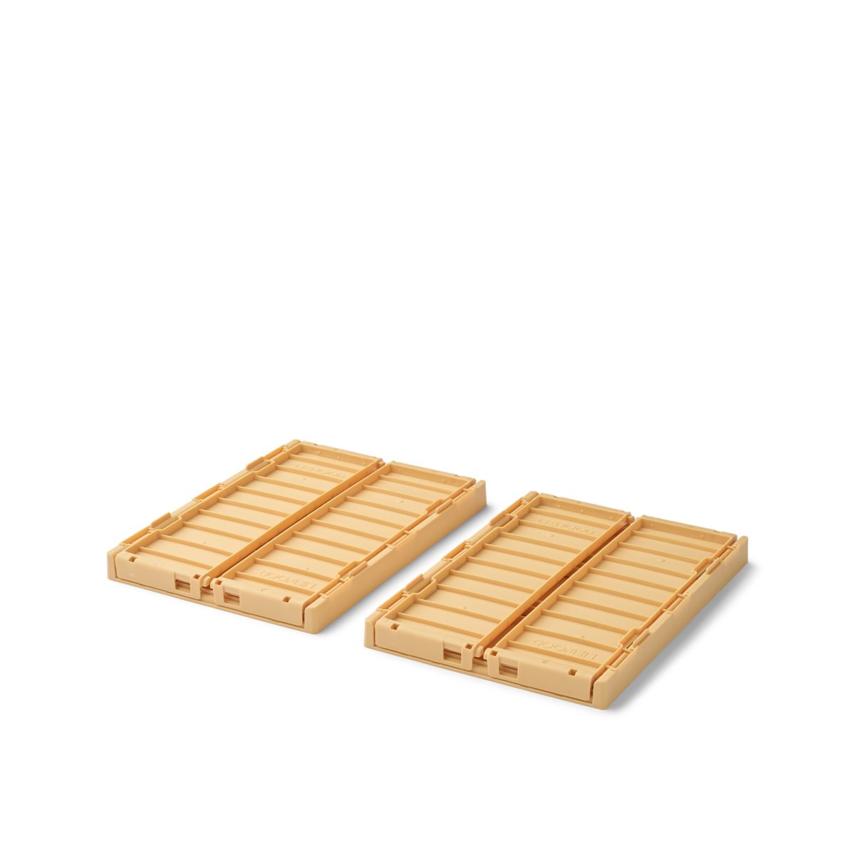 Liewood Boîtes de Rangement WESTON - PETIT, Lot de 2 - Lemon yellow - Boîtes de rangement
