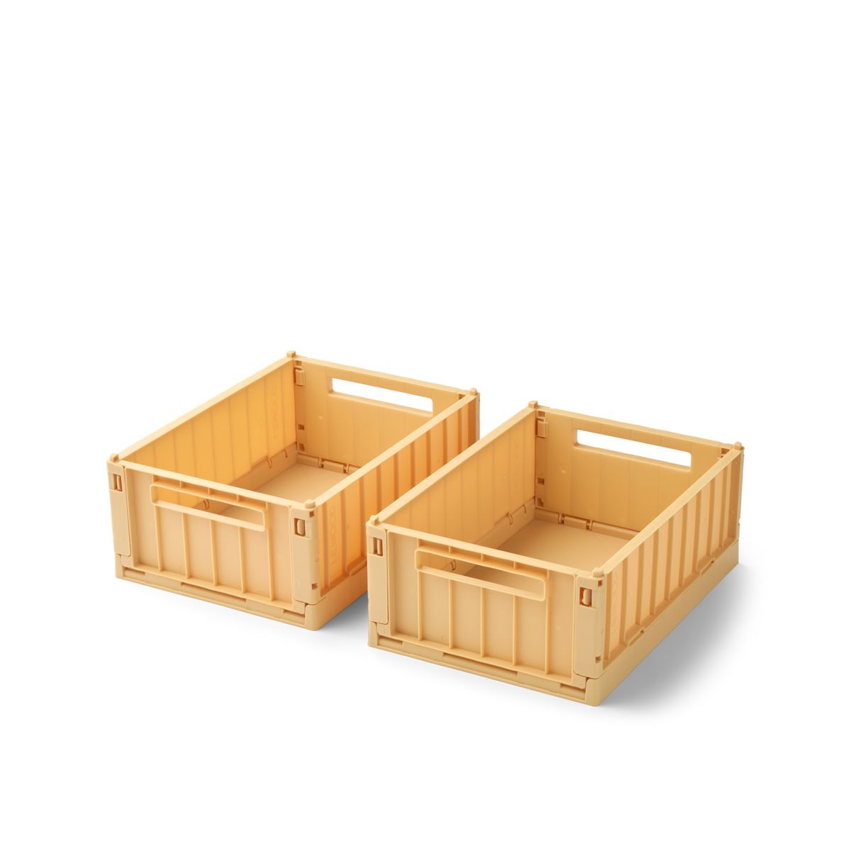 Boîtes de Rangement WESTON - PETIT, Lot de 2 - Lemon yellow