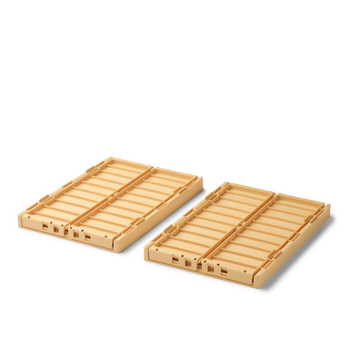 Liewood WESTON Medium Storage Box 2-Pack - Lemon yellow - STORAGE BOX
