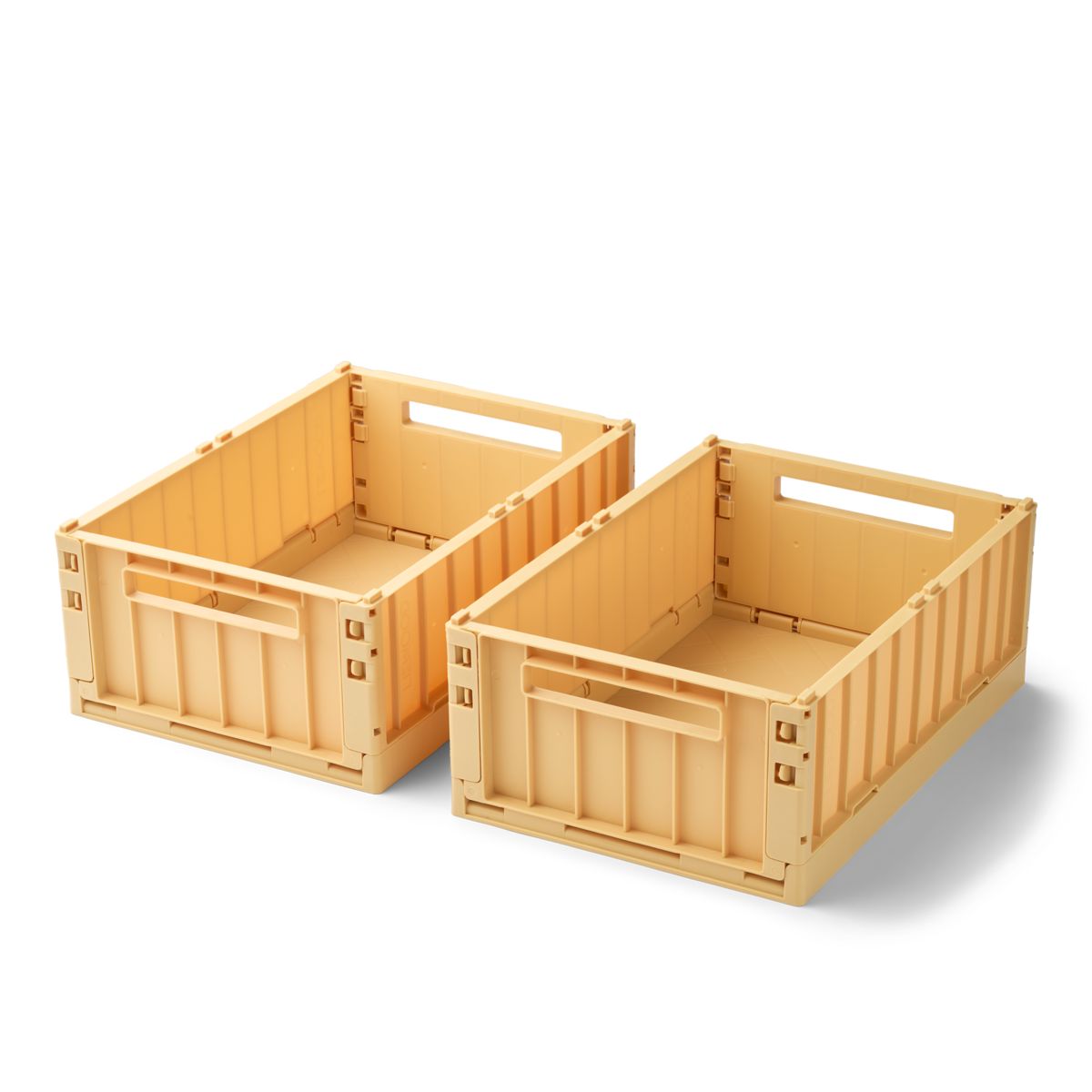 Liewood Boîtes de Rangement WESTON - MOYEN, Lot de 2 - Lemon yellow - Boîtes de rangement