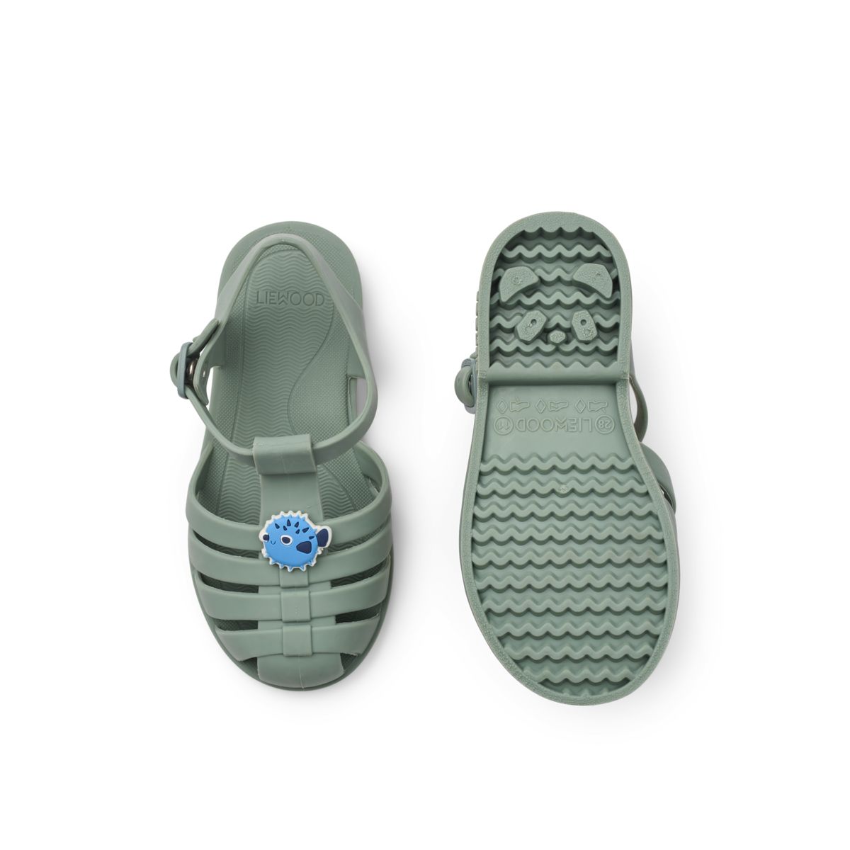 Liewood Bre Beach Sandals with Charms - Puffer / peppermint - BEACH SANDALS
