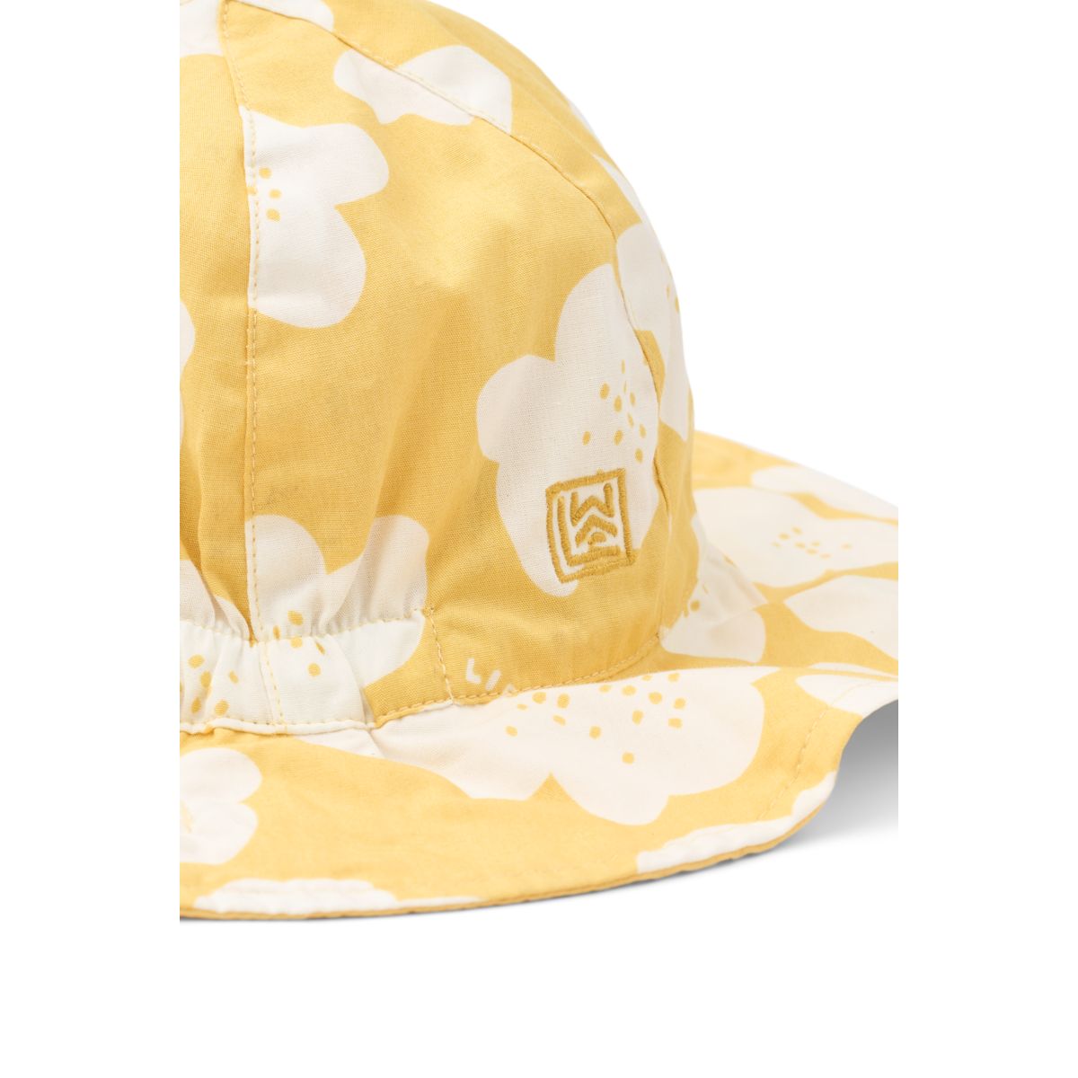 Chapeau de soleil réversible Amelia - Flower / Lemon yellow