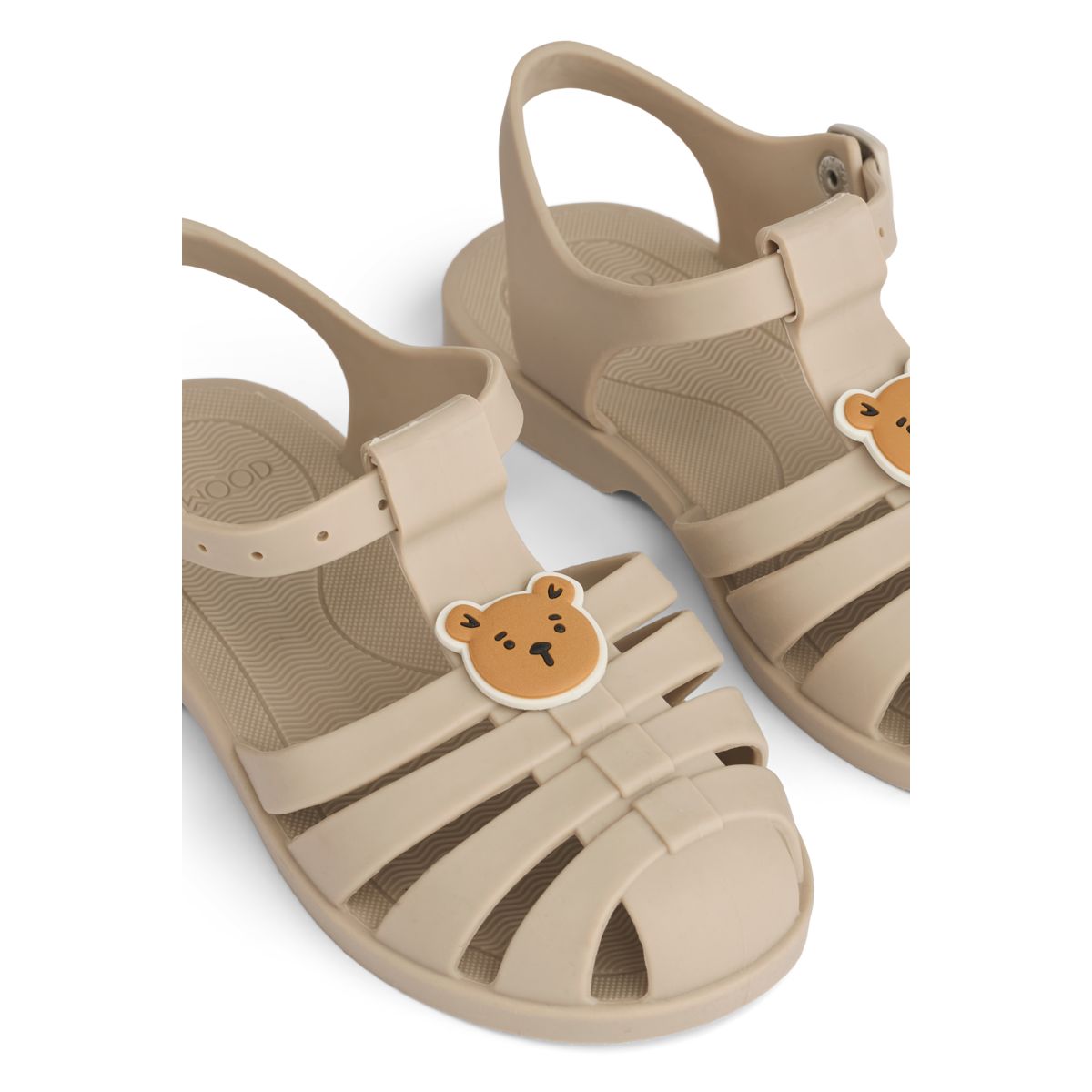 Liewood Bre Beach Sandals with Charms - Bear / sandy - BEACH SANDALS