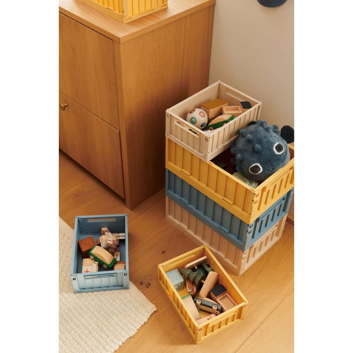 Liewood WESTON Medium Storage Box 2-Pack - Apple blossom - STORAGE BOX