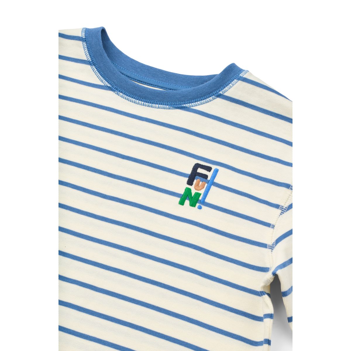 Liewood Tyler Striped short-sleeve T-shirt - Riverside / Creme de la creme - TSHIRT