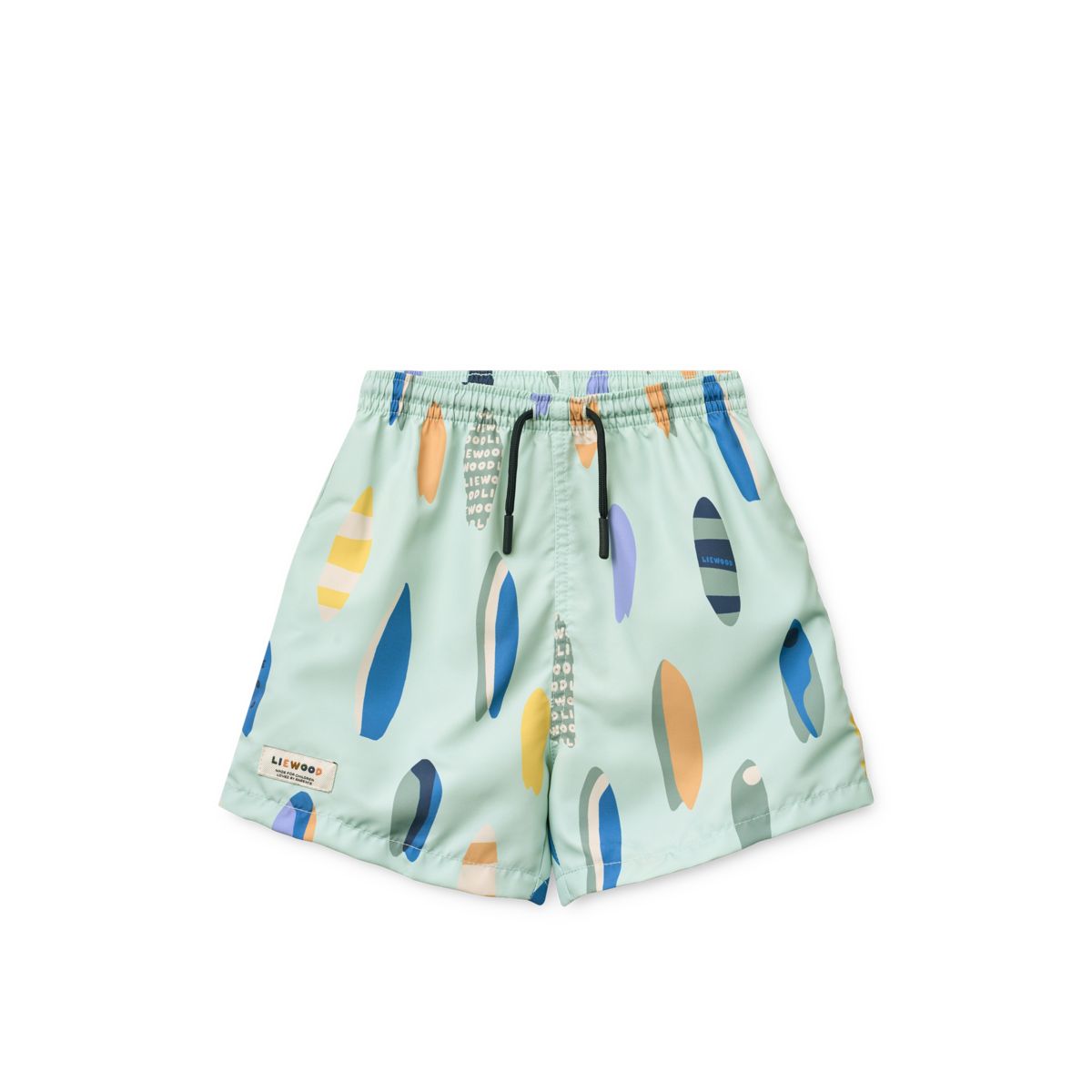Liewood Short de bain DUKE imprimé - Boards / Light peppermint - Short de bain