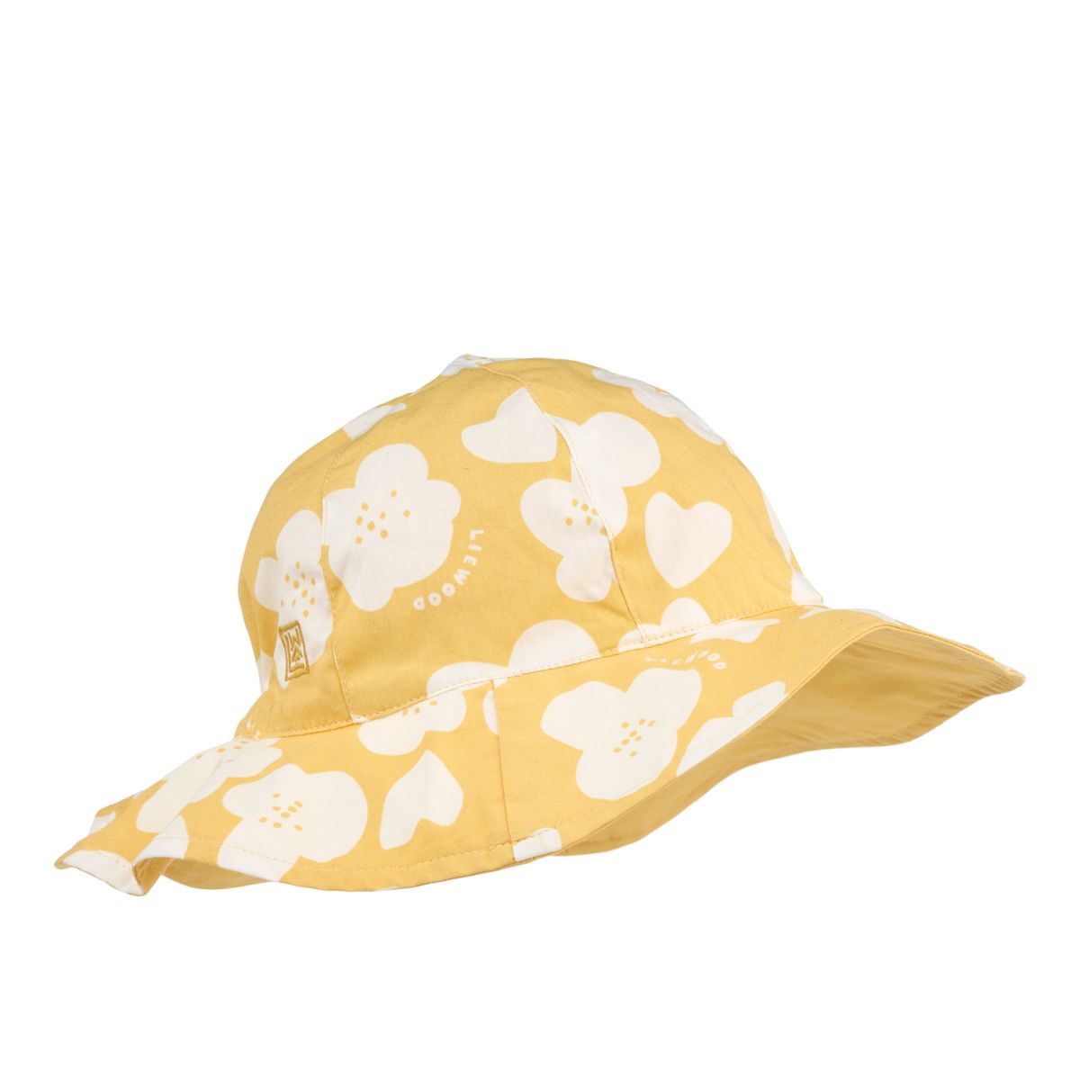 Chapeau de soleil réversible Amelia - Flower / Lemon yellow