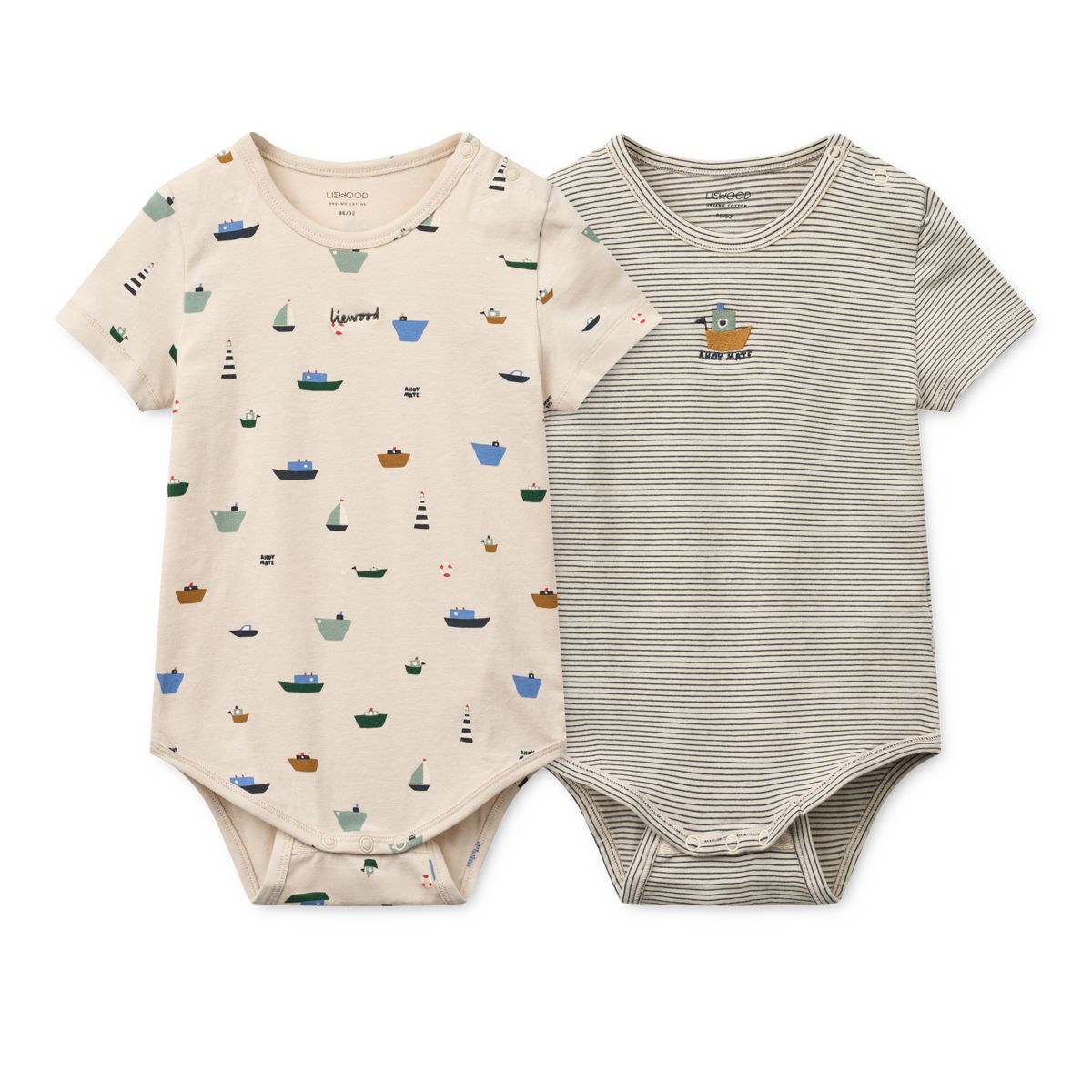 Liewood Body Évolutif à Manches Courtes YANNI - Sailing / Classic navy stripe / mix - Body