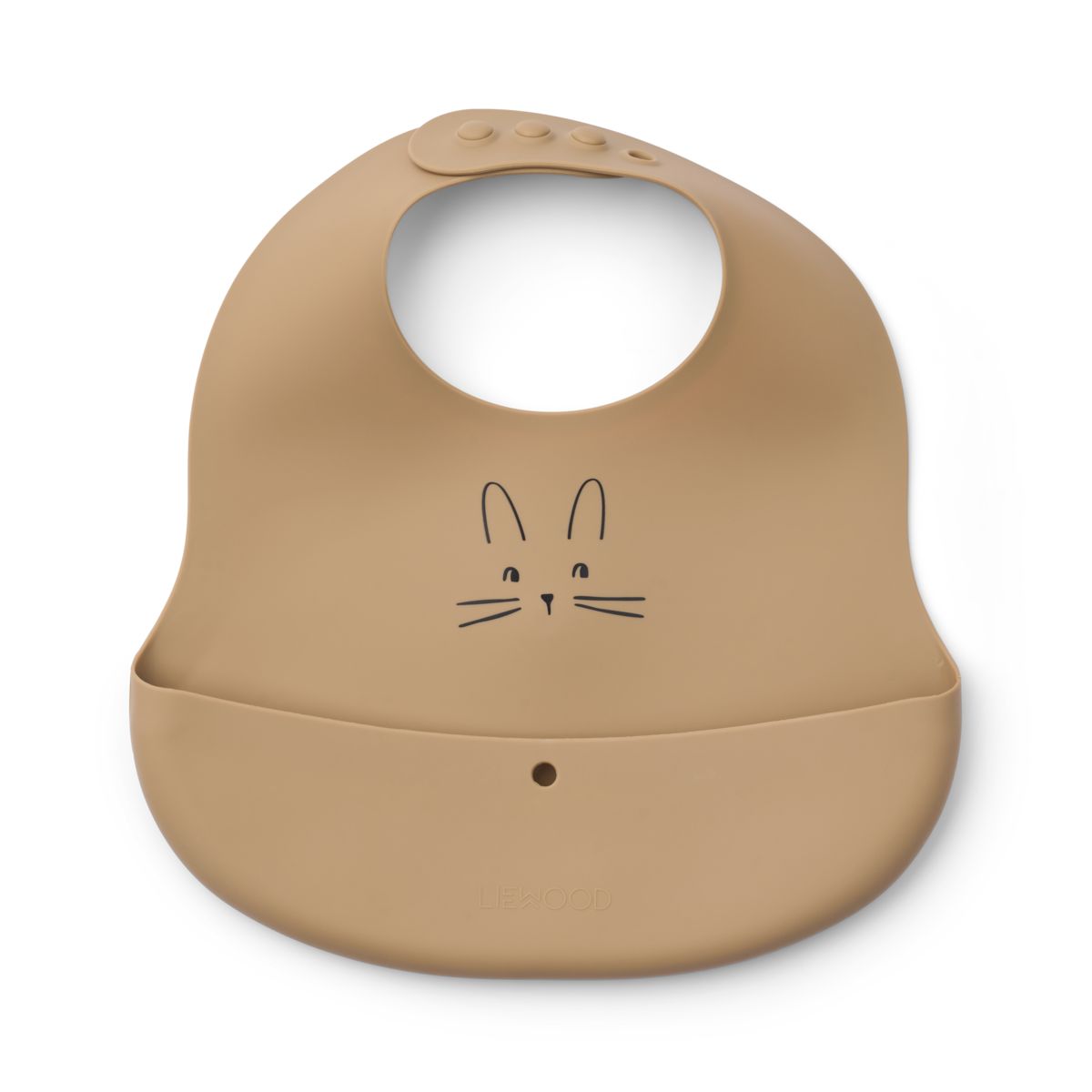 Liewood Bavoirs à Imprimé EMBER, Lot de 2 - Rabbit Sandy / Oat - Bavoir