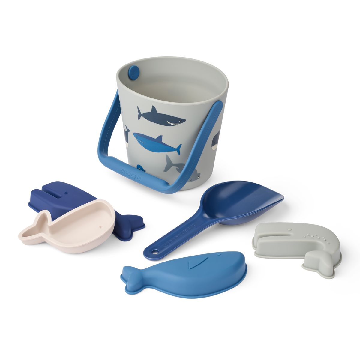 Liewood Ensemble de Plage Requin GILMA - Shark / Dove blue - JOUETS EN SABLE