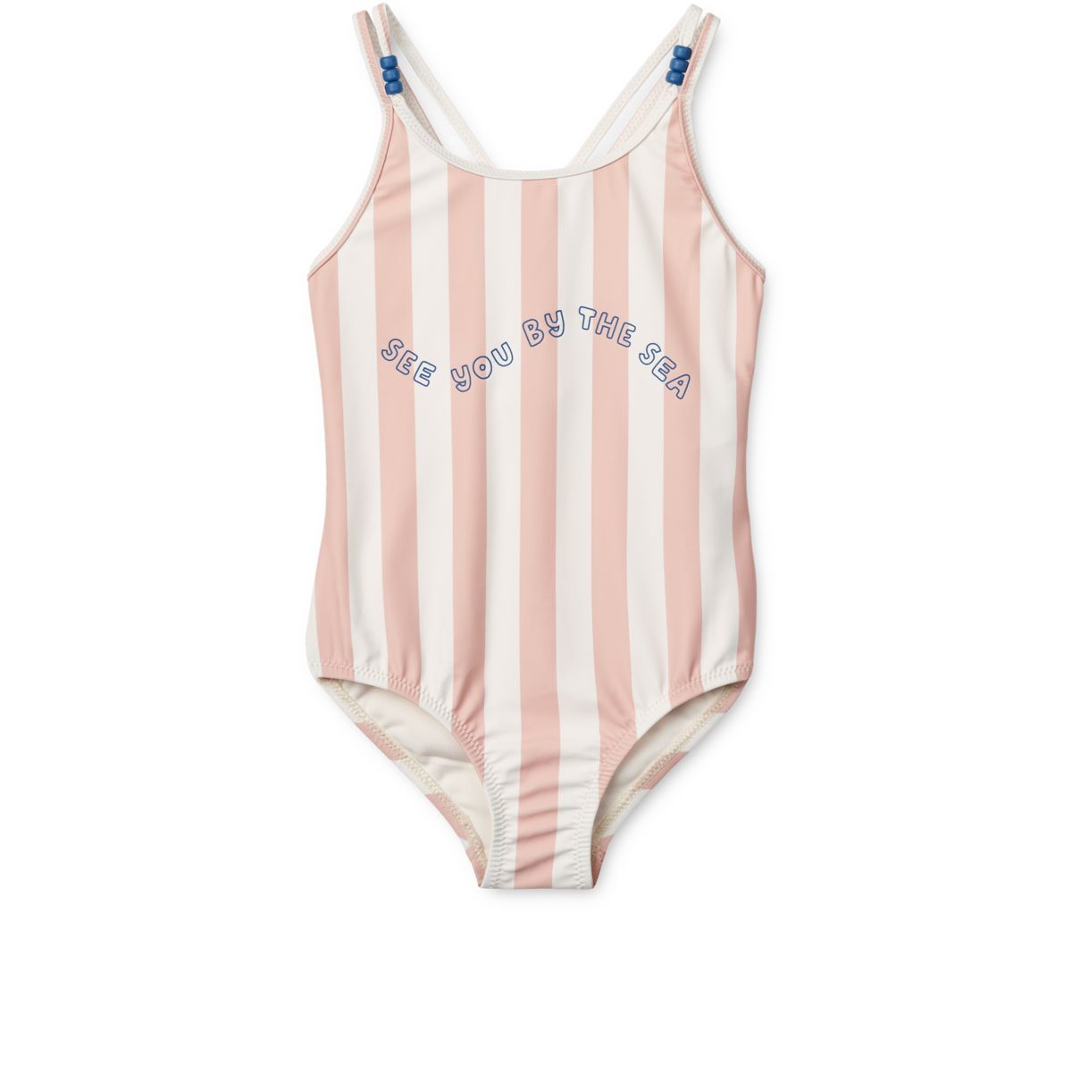 Maillot de Bain à Rayures SUNA - Y/D stripe Sorbet rose / creme de la creme