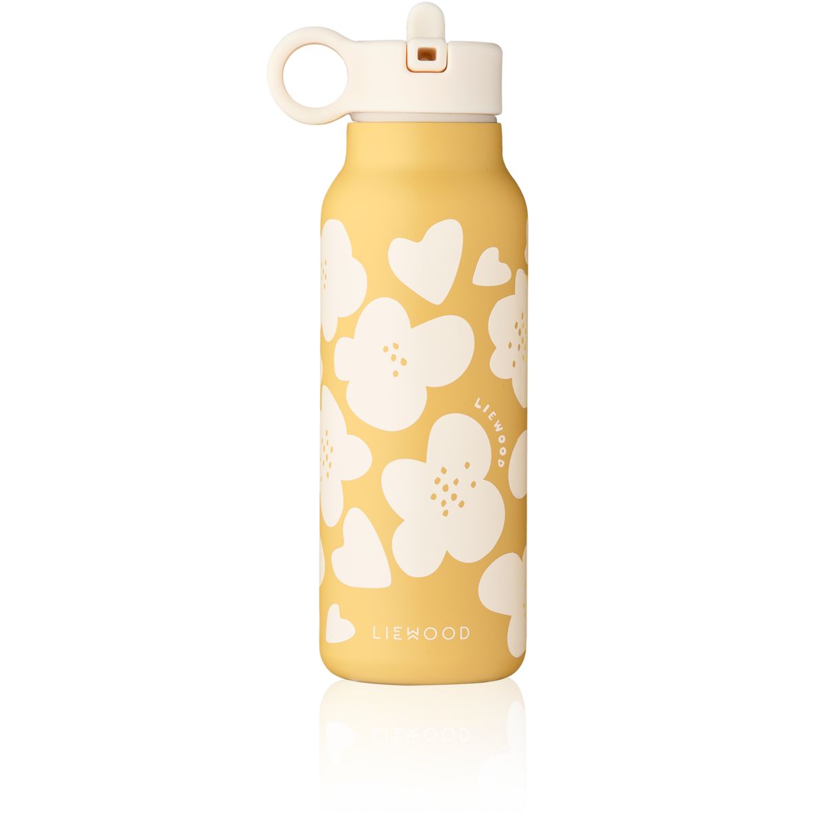 Liewood Gourde Falk 350 ml - Flower / Lemon yellow - Goude eau