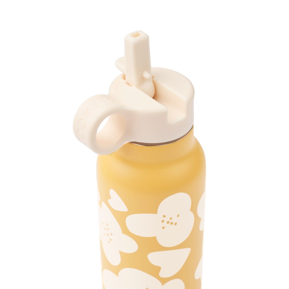 Liewood Gourde Falk 350 ml - Flower / Lemon yellow - Goude eau