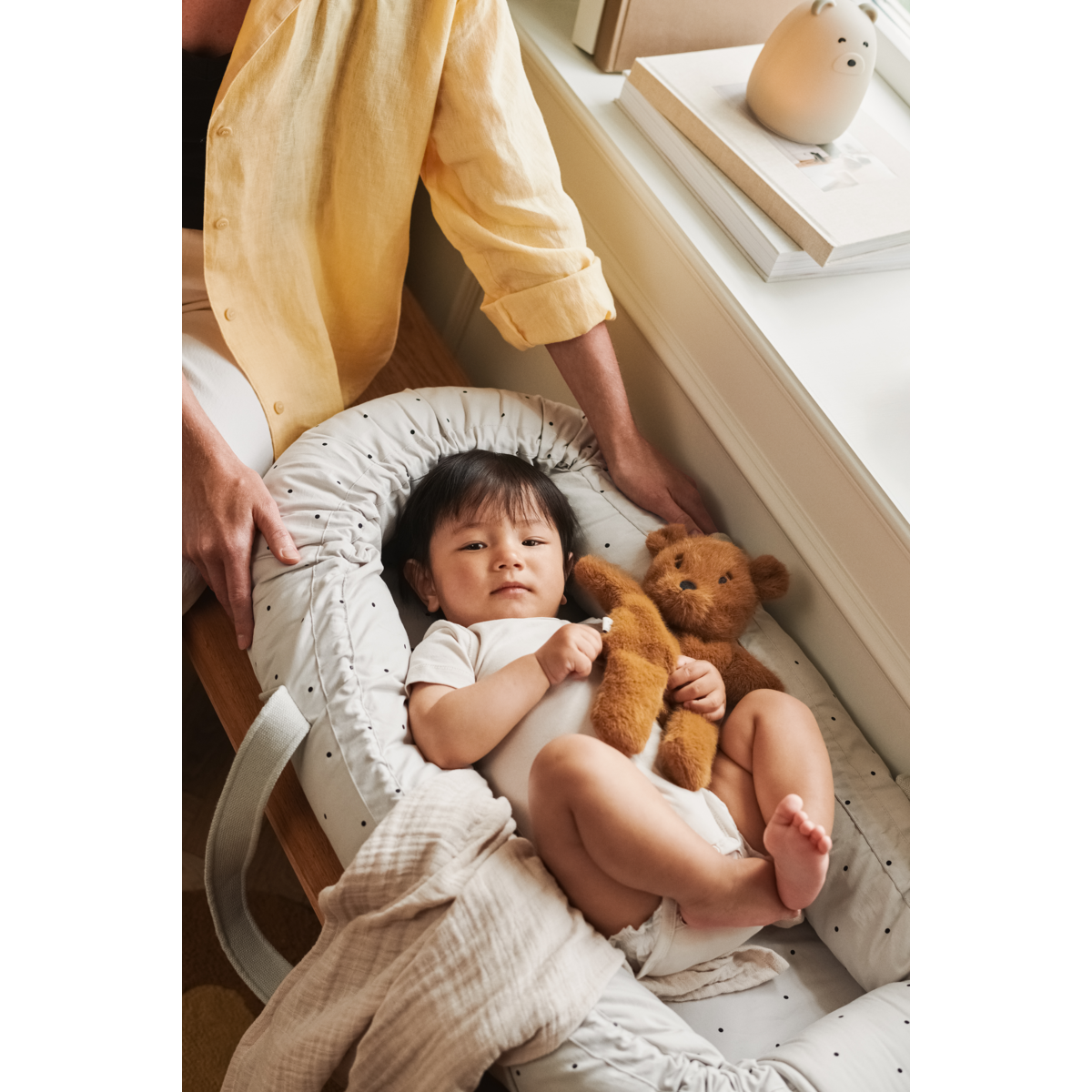 Liewood Babylift / Nid d'ange Gro - Classic dot dumbo grey - Nid d'ange