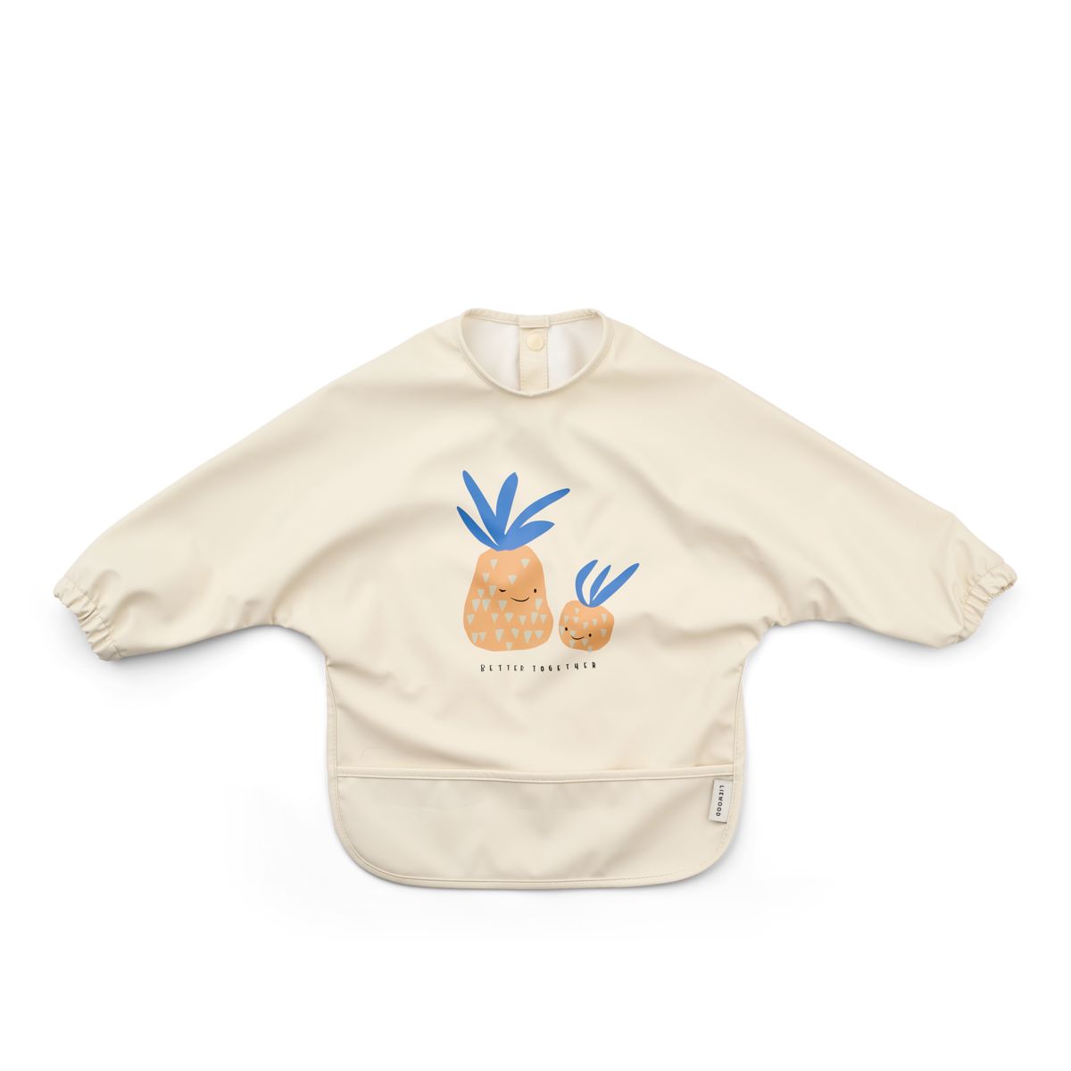 Bavoir avec Manches à Imprimé MERLE - Pineapple / Sandy