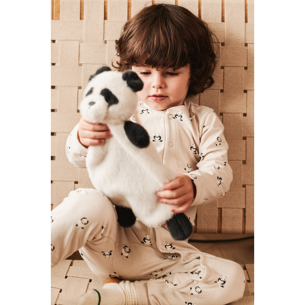 Liewood Doudou Panda ROY - Sandy / Dark grey - Doudou