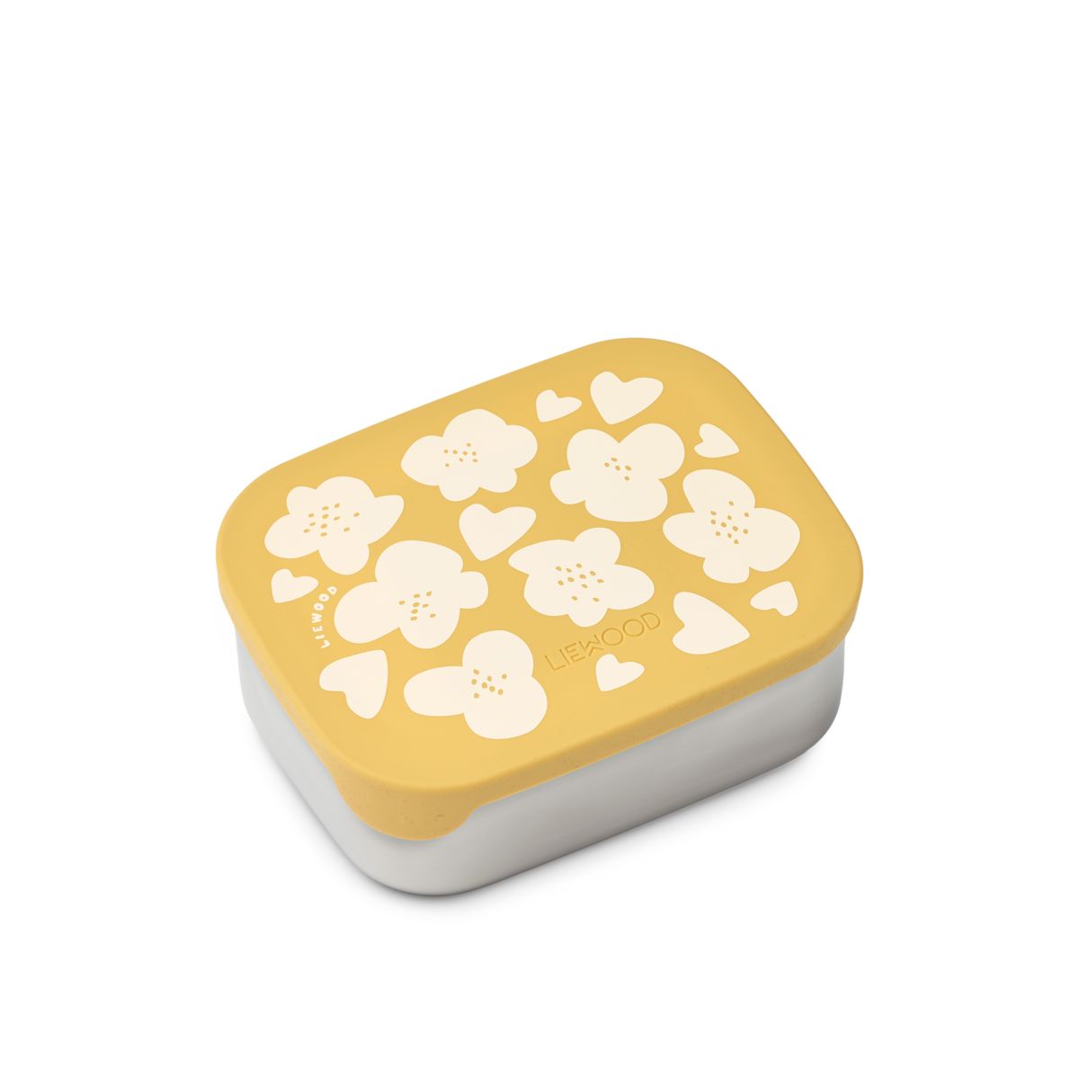 Liewood ARTHUR Steel Lunchbox - Flower / Lemon yellow - LUNCHBOX