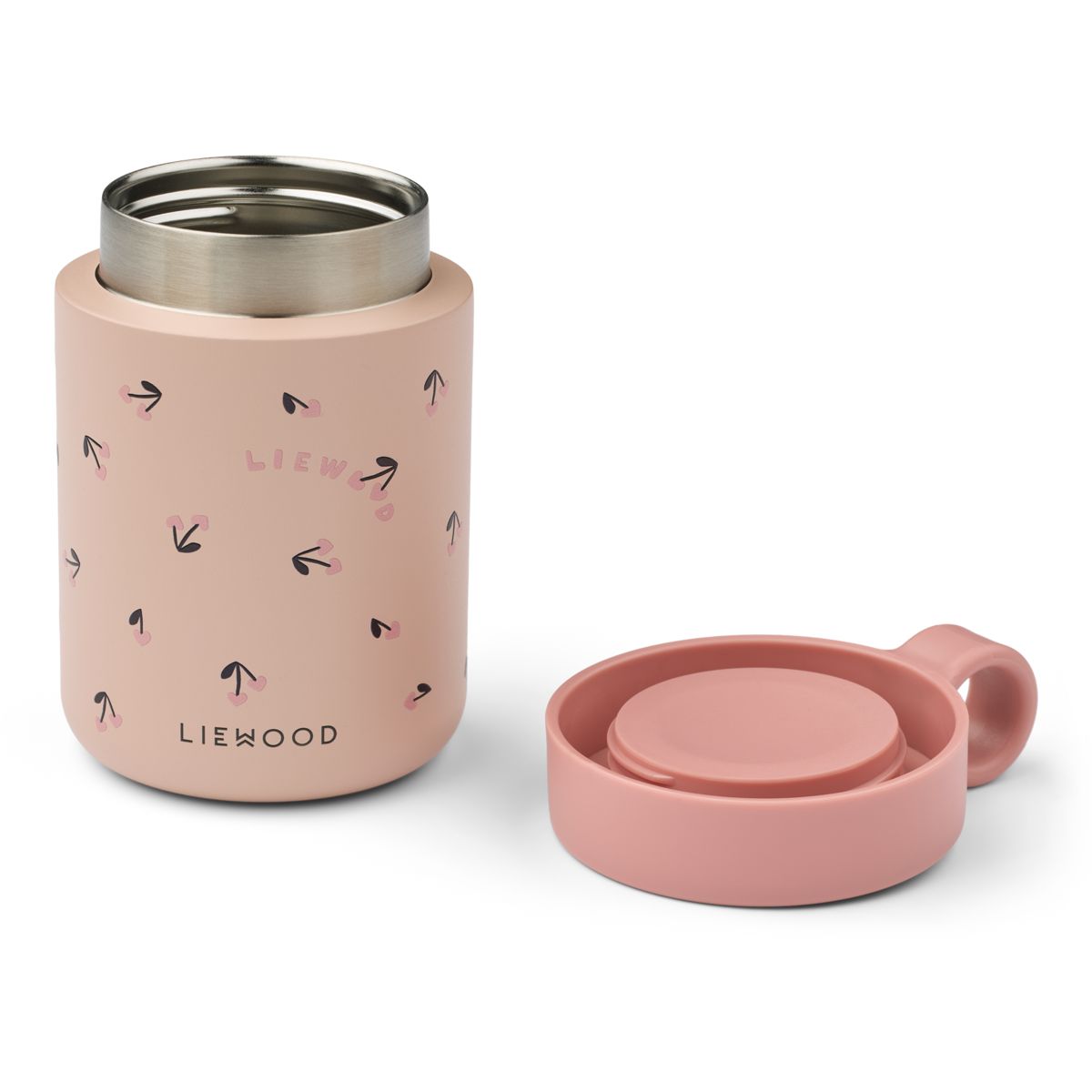 Liewood Bocal alimentaire KIANI - Mini Cherry heart / Rosey - La boîte alimentaire