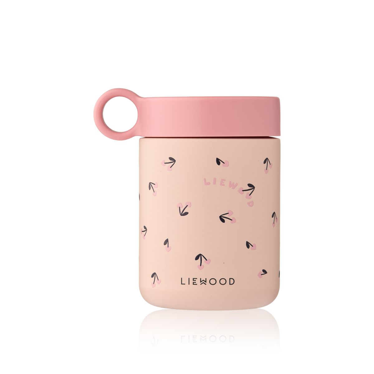 Liewood Bocal alimentaire KIANI - Mini Cherry heart / Rosey - La boîte alimentaire