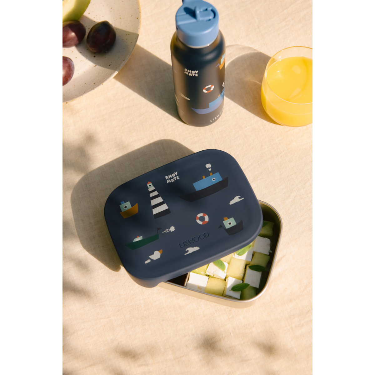 Liewood Boîte à Déjeuner ARTHUR - Sailing / Classic navy - Boîte à goûter