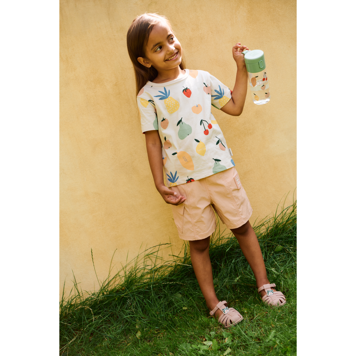 Liewood Bouteille CLEMENCE en Tritan - Fruit / Sandy - Goude eau