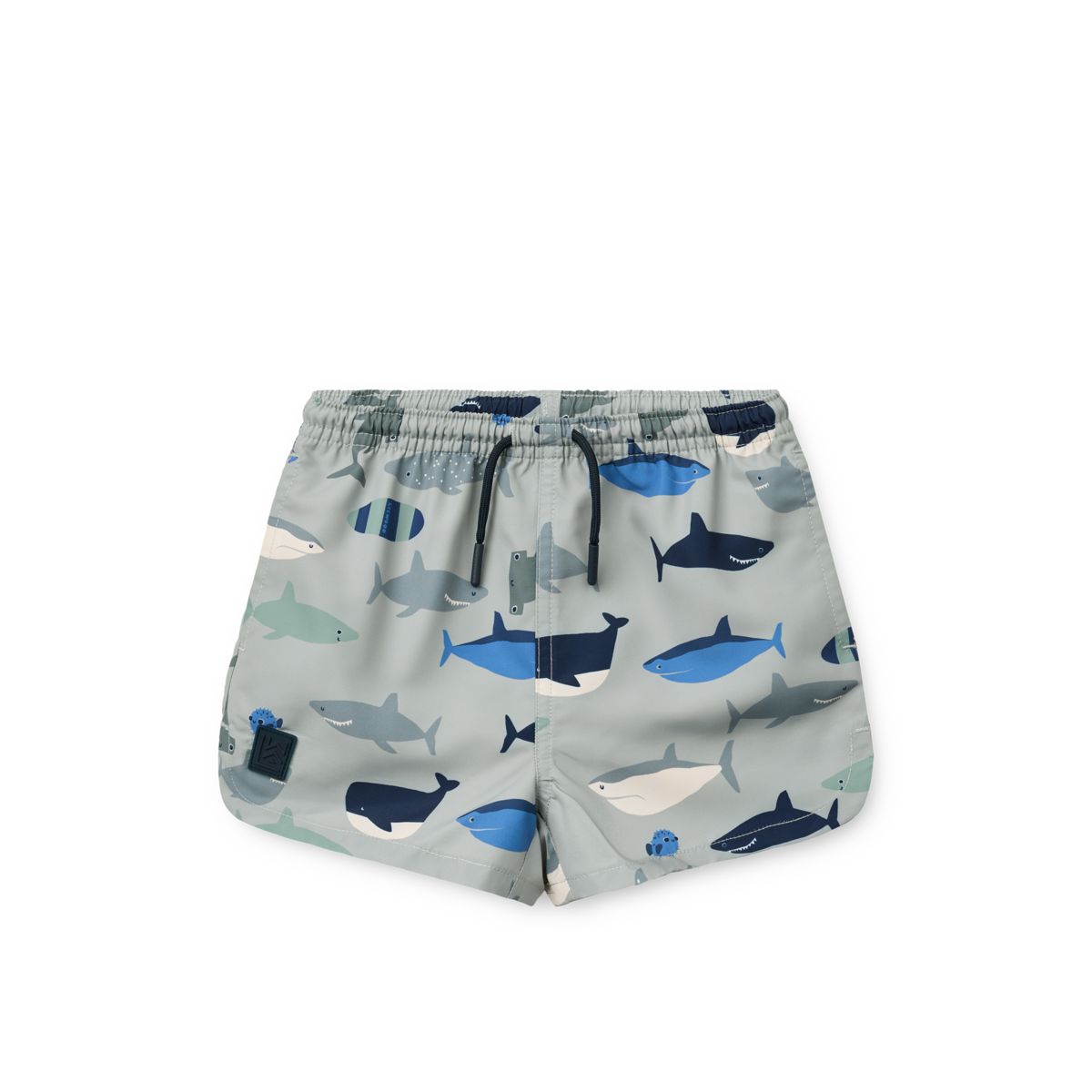 Liewood Short de bain imprimé AIDEN - Shark / Dove blue - Short de bain