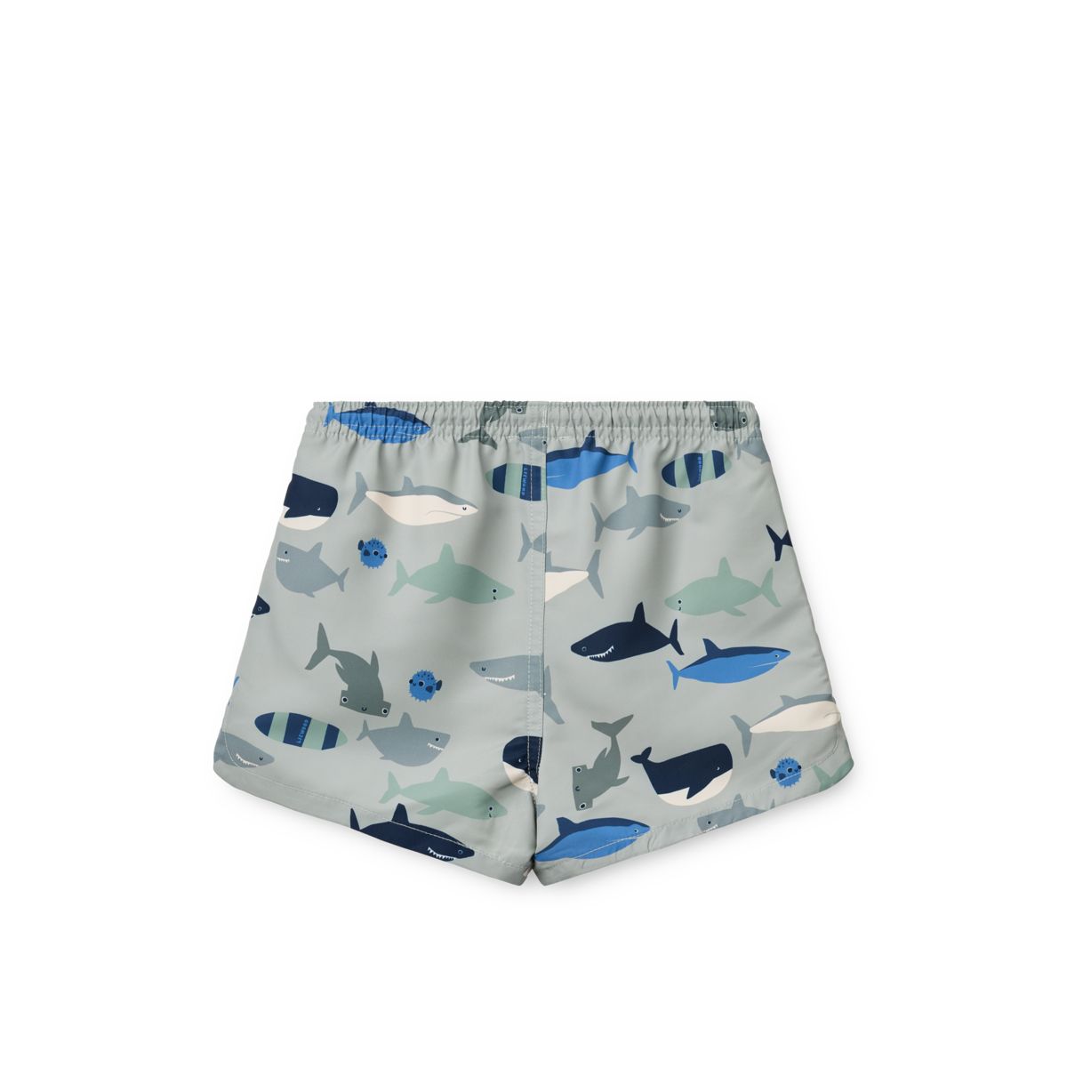 Liewood Short de bain imprimé AIDEN - Shark / Dove blue - Short de bain