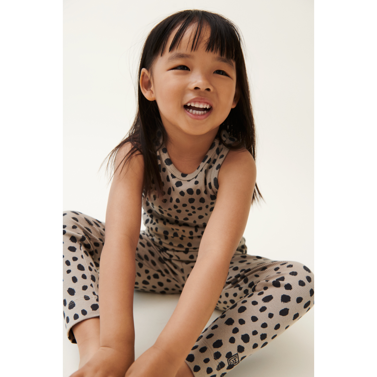 Liewood Legging Côtelé Imprimé Marien - Leo spots / Mist - Leggings