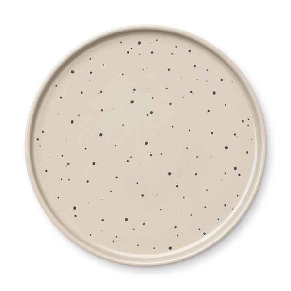 Liewood Assiette porcelaine Ophrah - Splash dots / Mist - Assiettes