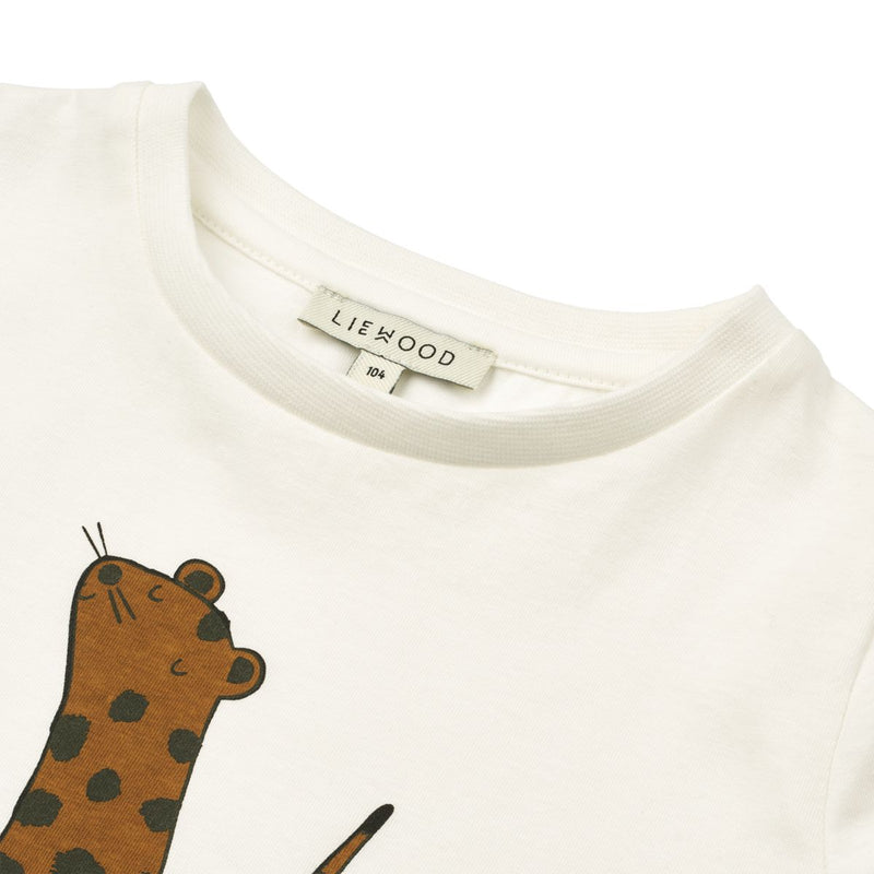 Liewood T-Shirt À Imprimé - Leopard / Crisp white - T-shirt