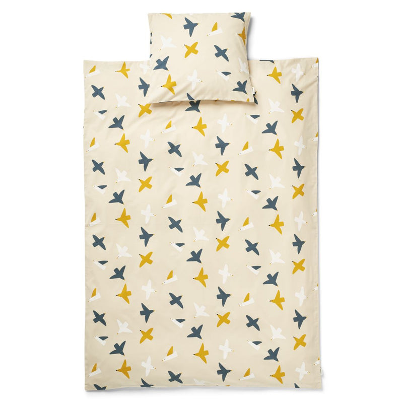 Liewood Linge de lit Carmen 70x100 - Birds / Sea shell - Linge de lit