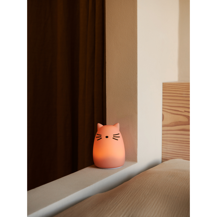 Liewood Veilleuse Winston - Cat rose - Lampe de table