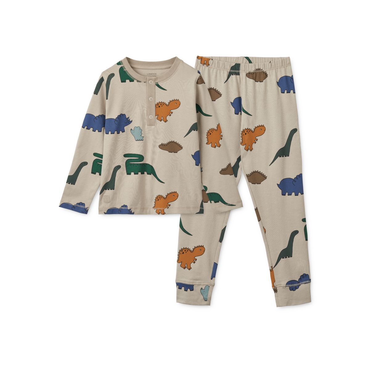 Liewood Ensemble pyjama Wilhelm - Dinosaurs / Mist - Ensemble pyjama