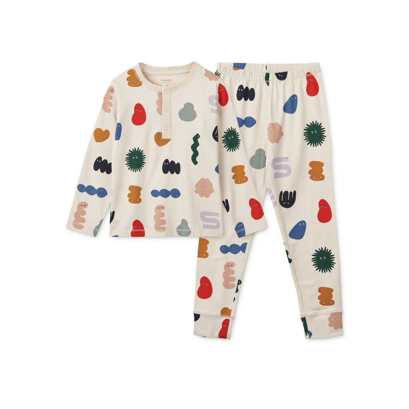 Liewood Ensemble pyjama Wilhelm - The liewood gang / Sandy - Ensemble pyjama