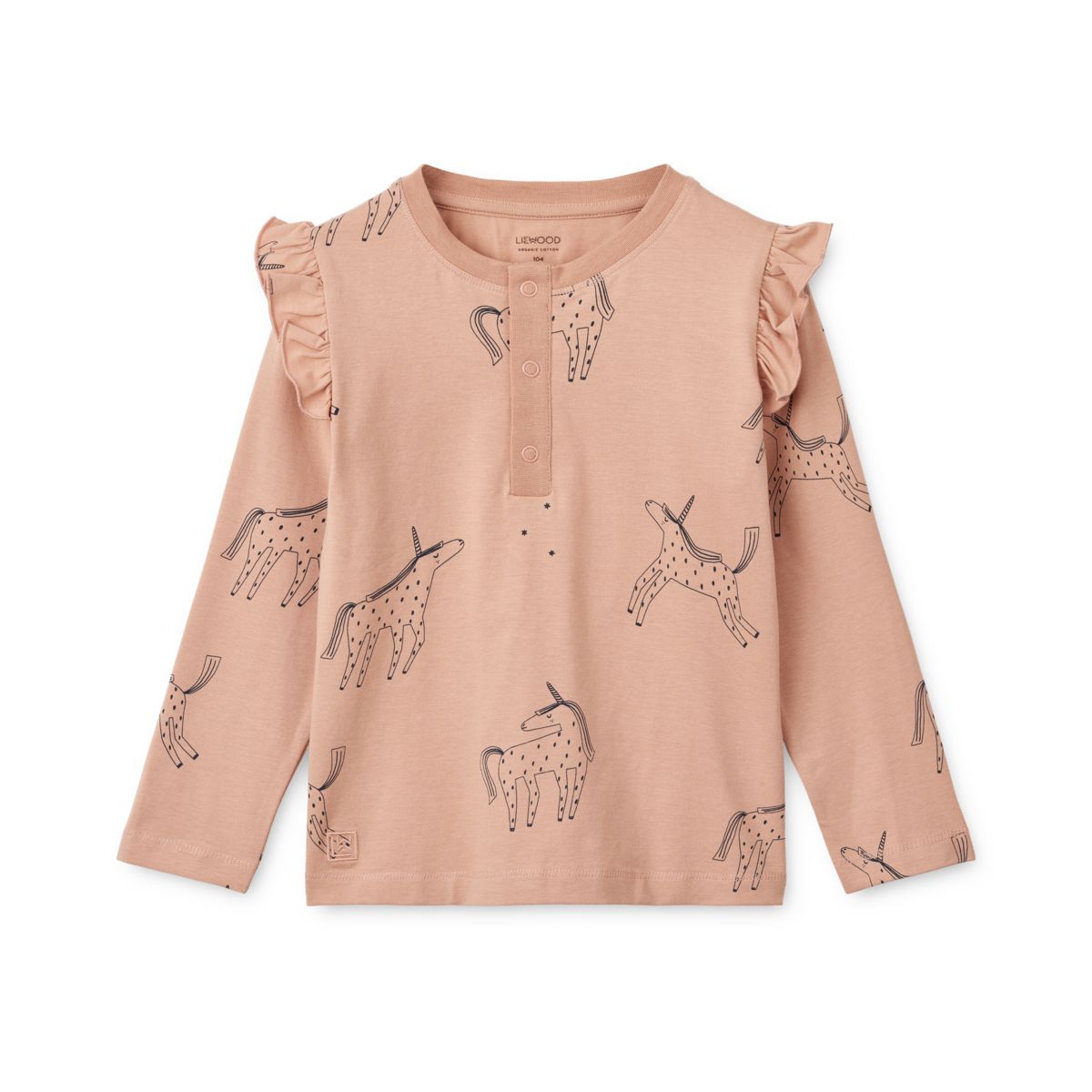 Liewood Ensemble pyjama à volants imprimé Wilhelm - Unicorn / Pale tuscany - Ensemble pyjama