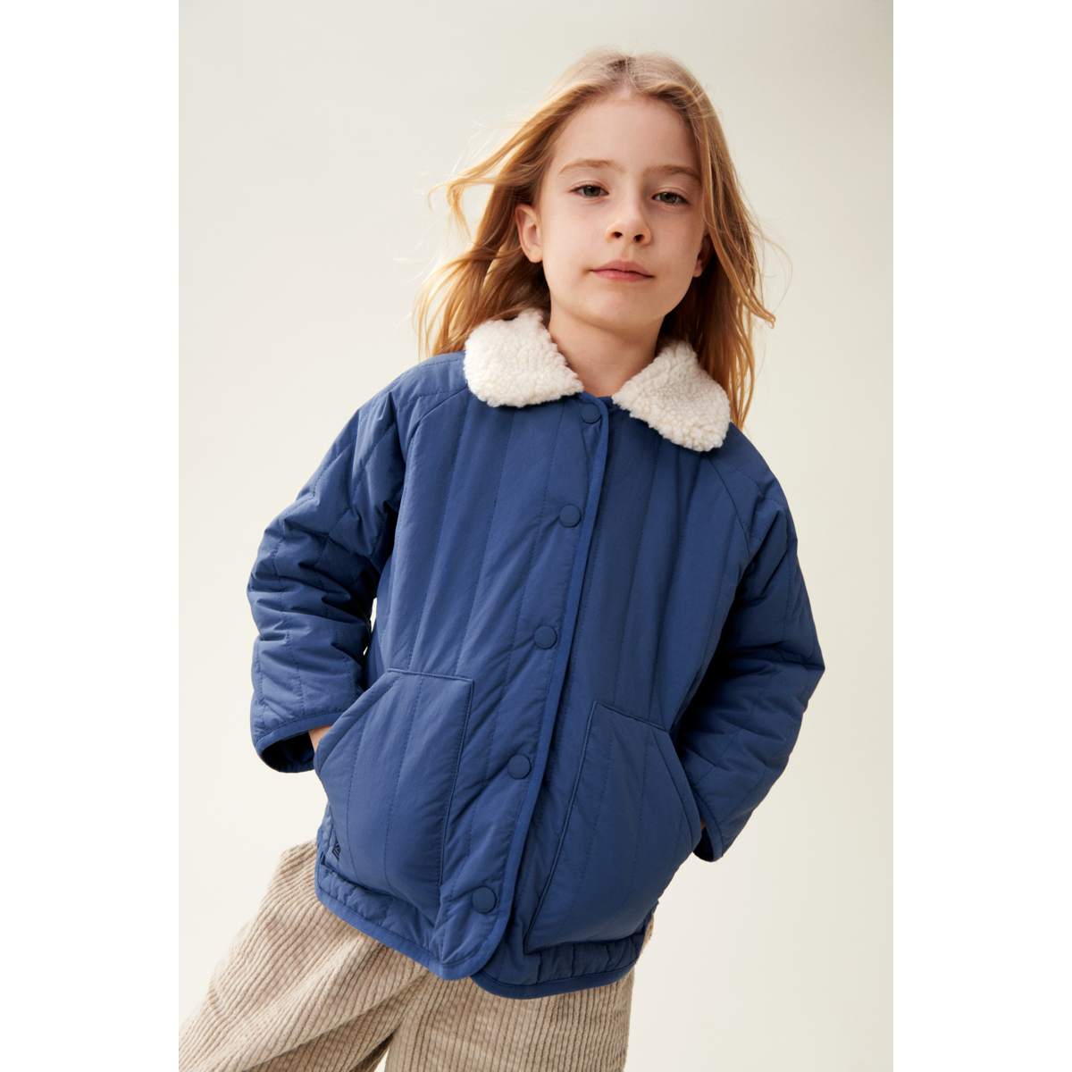 Liewood Veste Giro - Sandy / Indigo blue - Veste