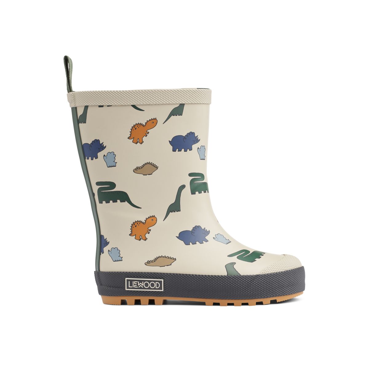 Liewood Bottes de Pluie Thermiques MASON - Dinosaurs / Mist - Bottes de thermique